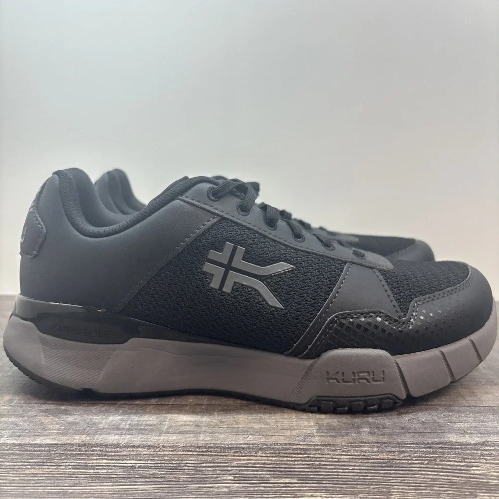KURU Quantum 2 Women's 10.5 Wide Sneaker Jet Black/Slate Gray 2.0 Athletic‎ Shoe